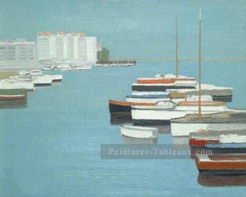 Paysage du quai œuvres - yxf002dC impressionnisme paysage marin